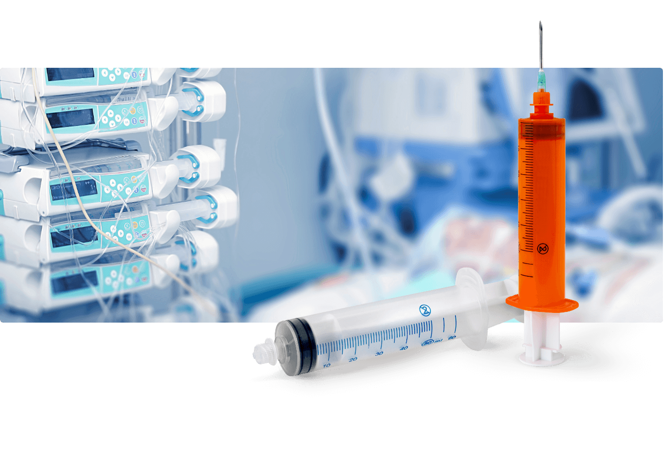 <p><strong>Single-use syringes compatible with the most widely distributed infusion pumps</strong></p>
